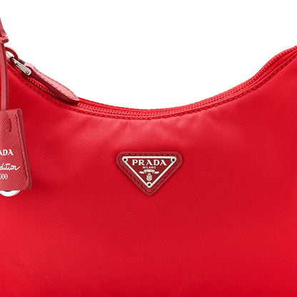 Prada Tessuto Nylon Mini Re-Edition 2000 Bag Rosso 9 of 12