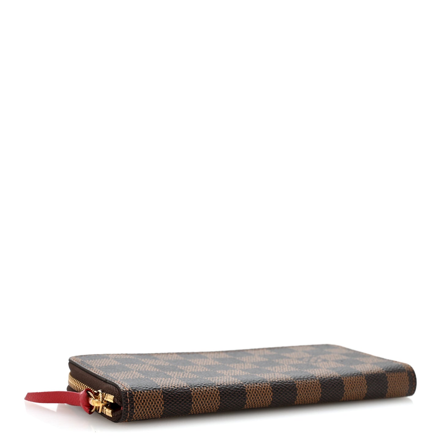 Damier Ebene Clemence Wallet Cherry