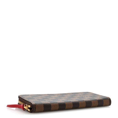 Louis Vuitton Damier Ebene Clemence Wallet Cherry 4 of 9