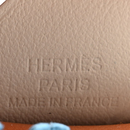 Hermes Milo Lambskin Grigri Rodeo Pegase Horse Bag Charm PM Gold Nata Bleu Celeste 3 of 5