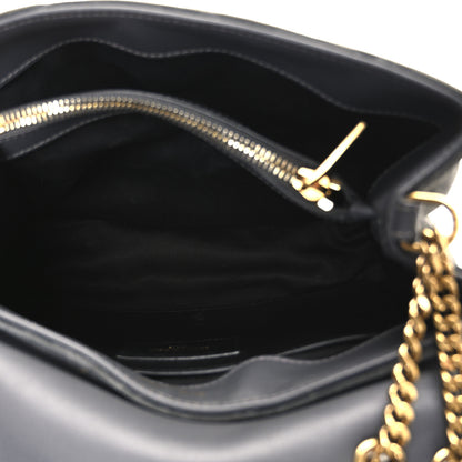 Saint Laurent Suede Y Quilted Monogram Small Loulou Chain Satchel Storm 5 of 11