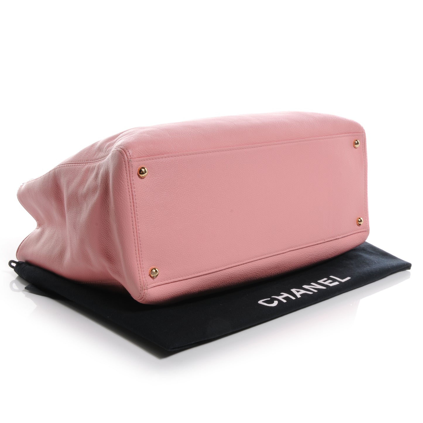 Calfskin Cerf Shopper Tote Pink