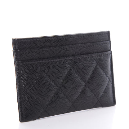 Chanel Caviar Quilted French New Wave Card Holder Black 3 of 8