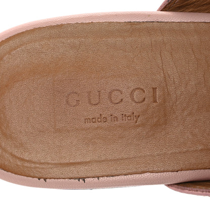 Gucci Malaga Kid Womens Princetown Slippers 38 Perfect Pink 9 of 17