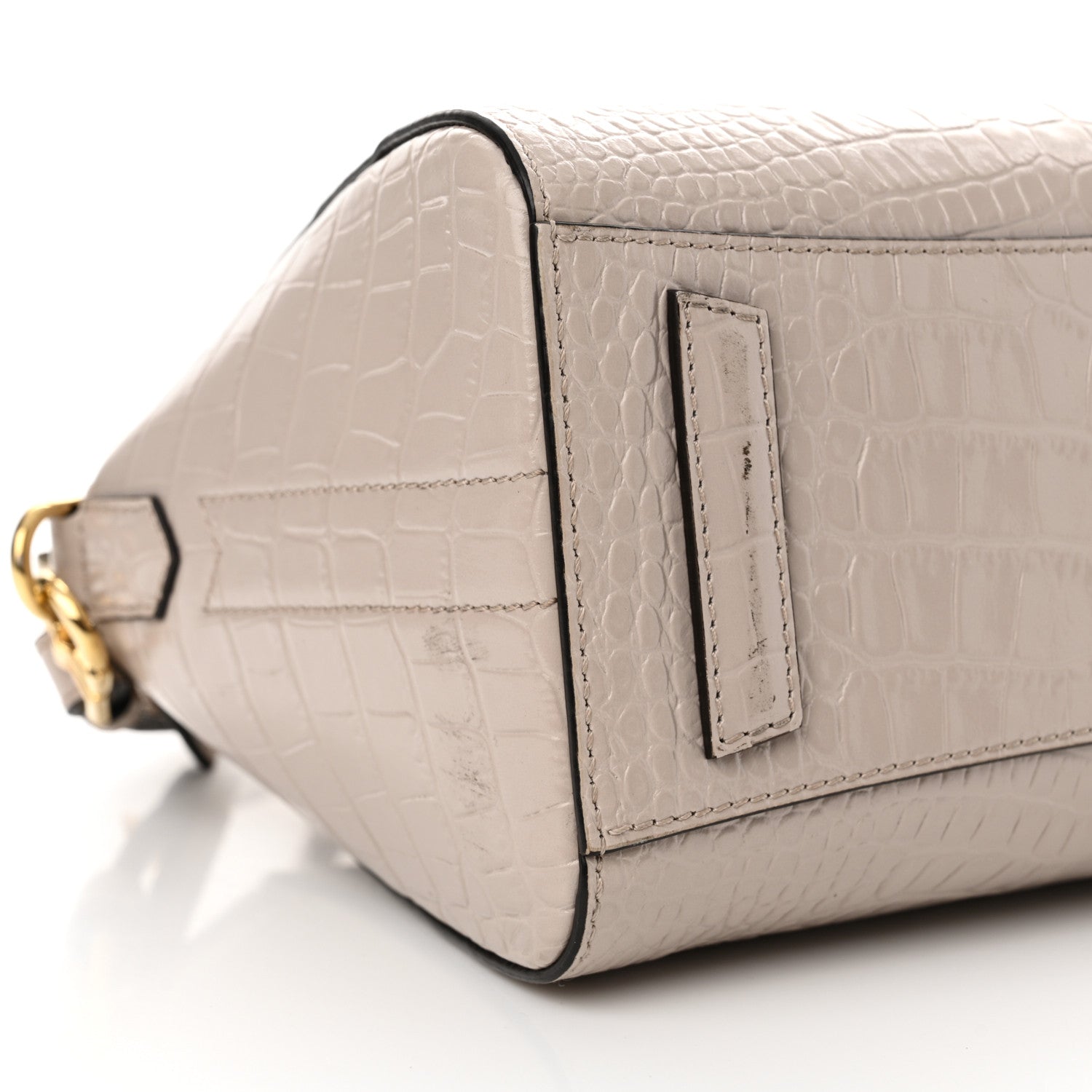 Givenchy Calfskin Crocodile Embossed Mini Antigona Dune 9 of 16