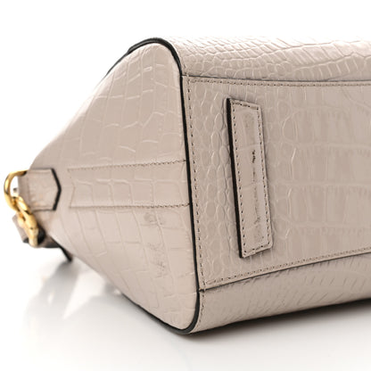 Givenchy Calfskin Crocodile Embossed Mini Antigona Dune 9 of 16