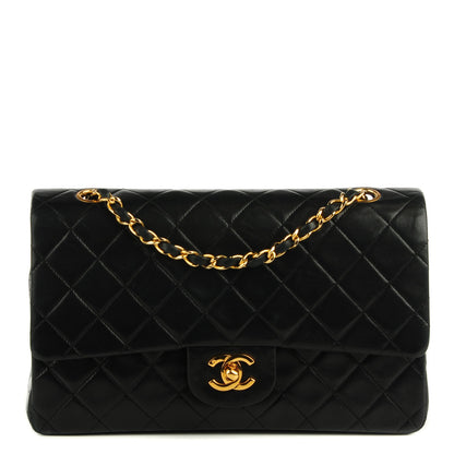 Chanel Lambskin Quilted Medium Double Flap Black 1 of 8