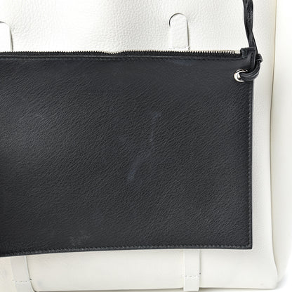 Balenciaga Smooth Calfskin Double Sided Small Everyday Tote Optic White Black 16 of 19