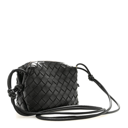 Bottega Veneta Nappa Intrecciato Mini Loop Camera Bag Black 3 of 12