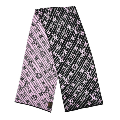 Louis Vuitton Wool Polyester Epi Storm Scarf Pink 2 of 3