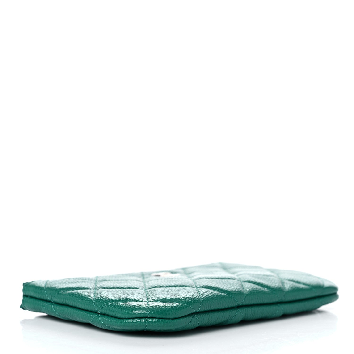 Chanel Caviar Quilted Small Cosmetic Case Green 3 of 7