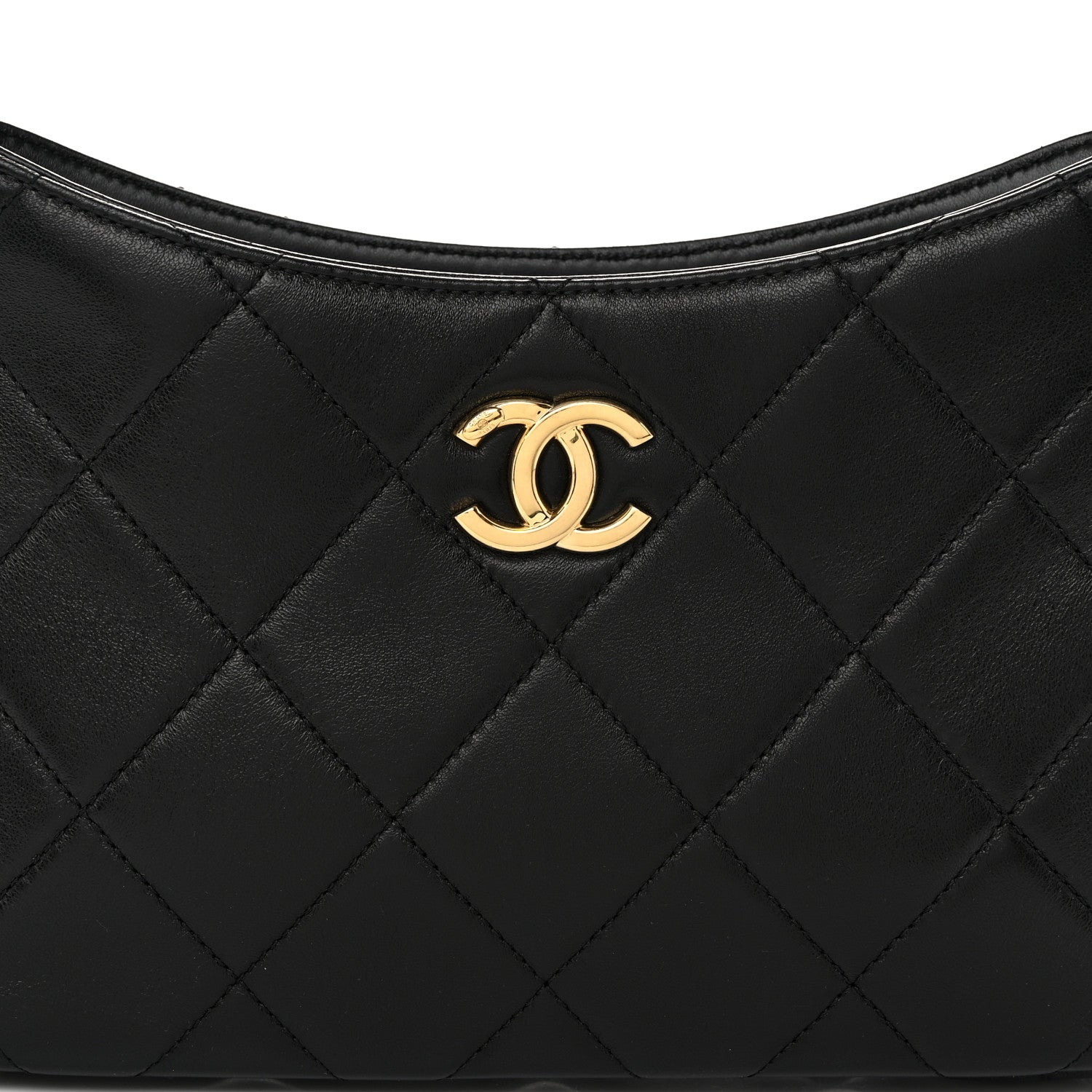 Chanel Lambskin Quilted Small CC Links Hobo Black 8 of 10