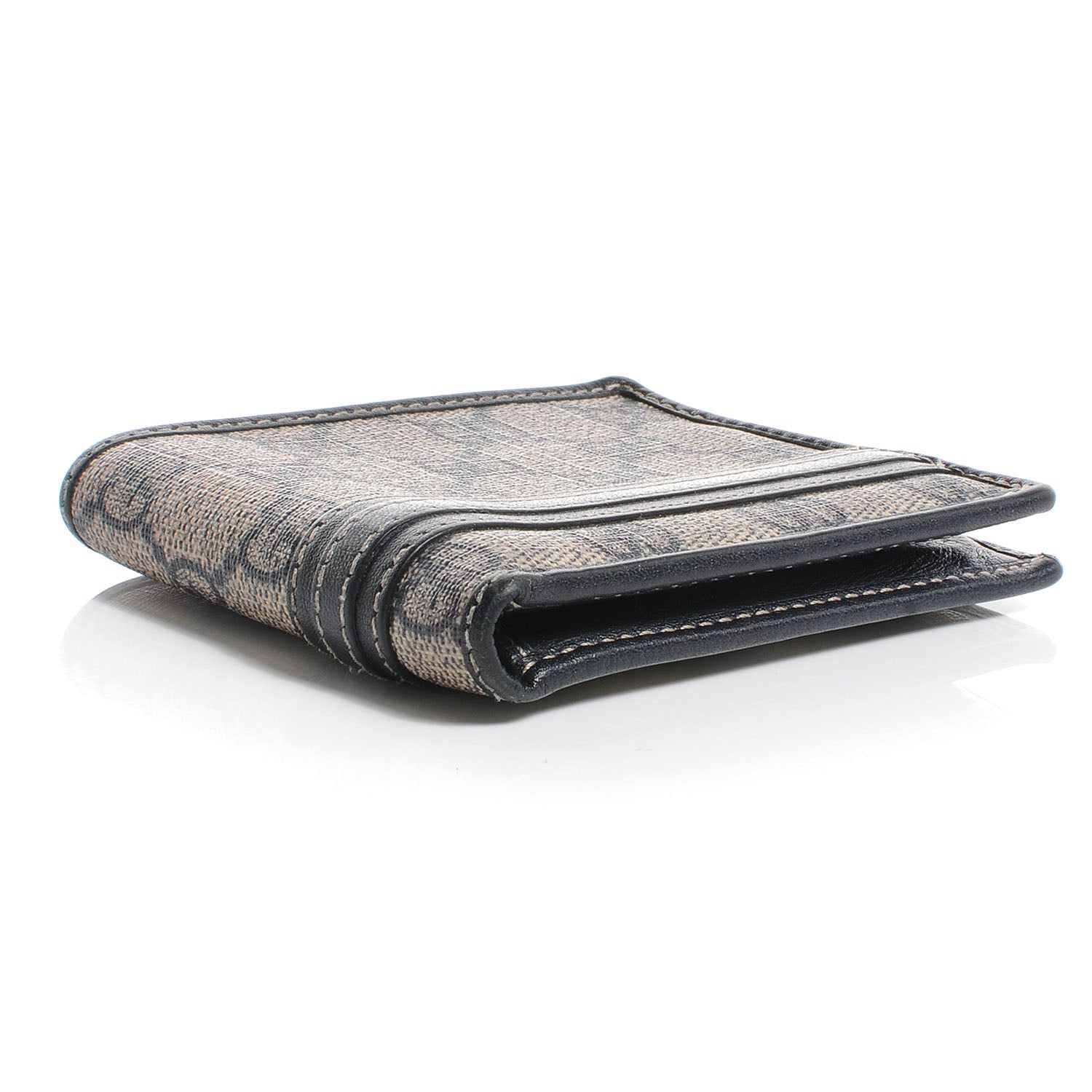 Gucci GG Supreme Monogram Web Bi-Fold Wallet Navy 4 of 7