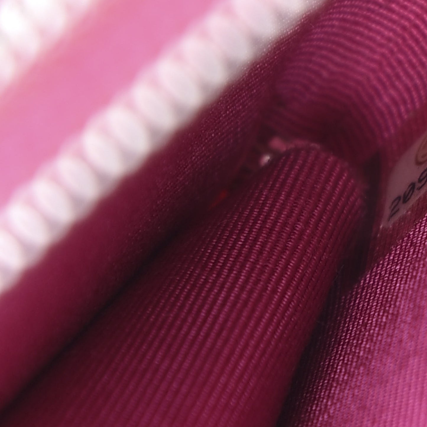 Caviar Quilted Triple Zipper Wallet Pink
