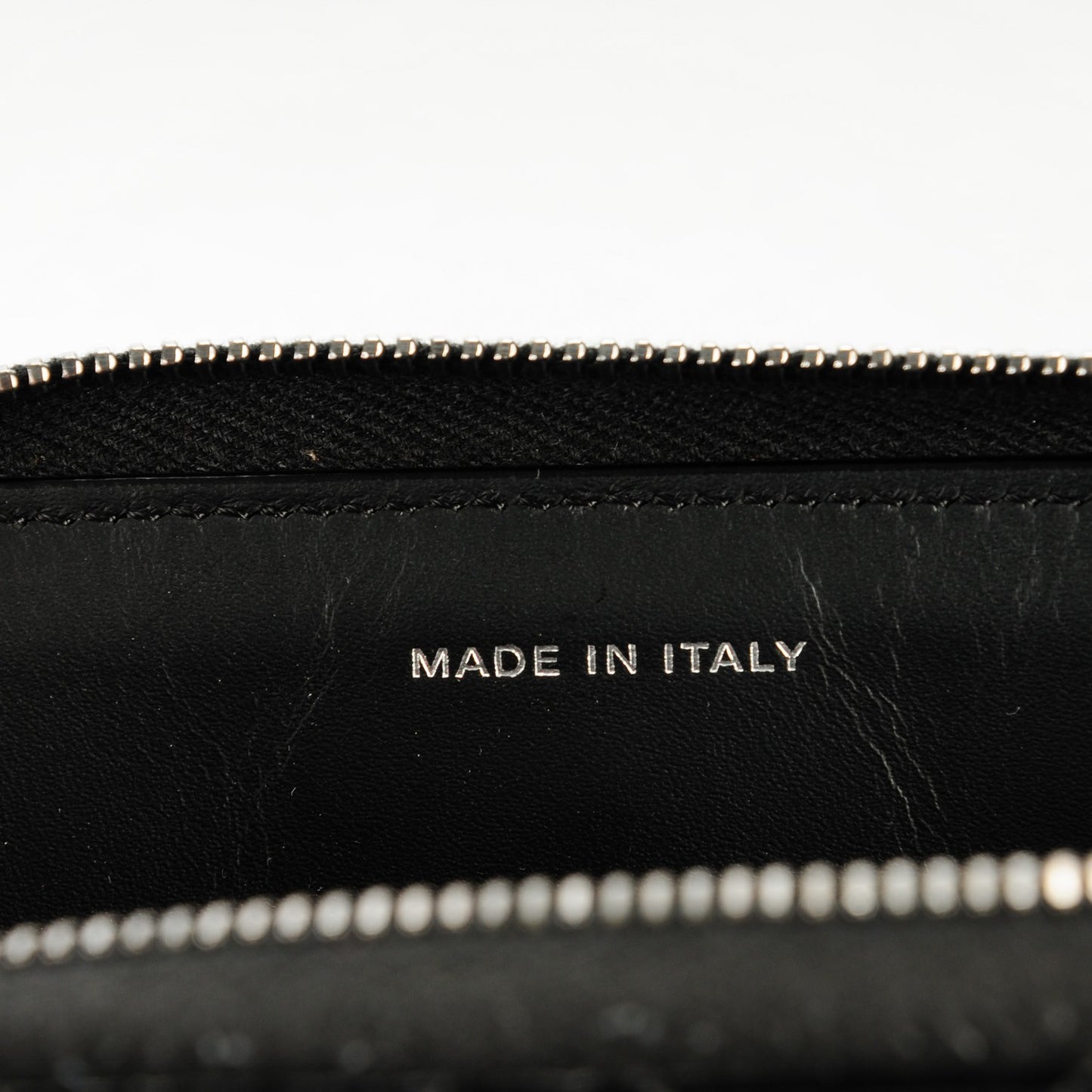 Patent Goatskin Paris Dallas Zip Around Wallet Black