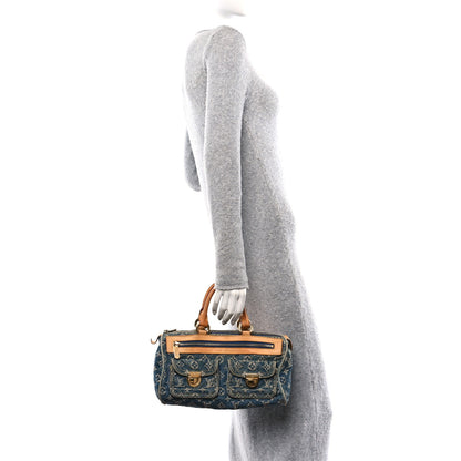 Louis Vuitton Monogram Denim Neo Speedy Blue 2 of 11