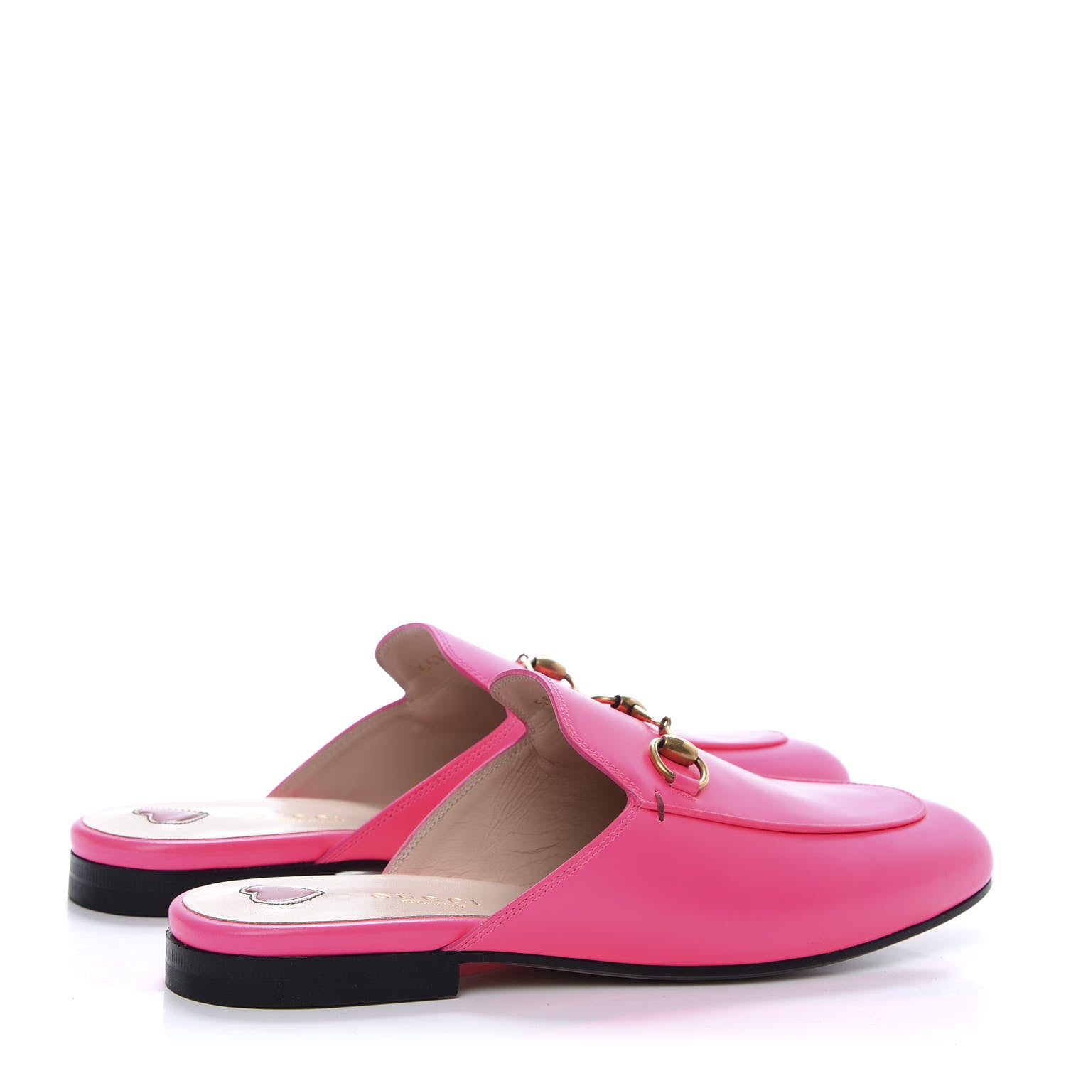 Gucci Calfskin Womens Princetown Slippers 37 Fuxia Fluo 4 of 9