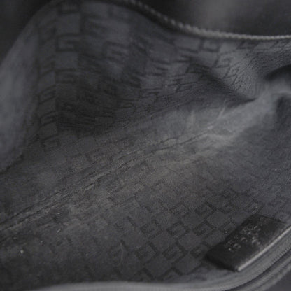 Gucci Matte Leather Horsebit Shoulder Bag Black 6 of 8