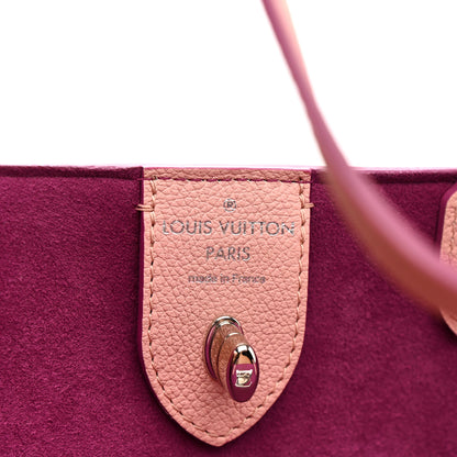 Louis Vuitton Calfskin Perforated Lockme Cabas Rose Poudre Creme 6 of 10