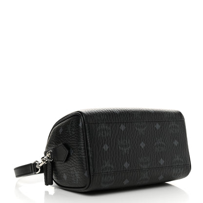 MCM Visetos Small Ella Boston Bag Black 4 of 10