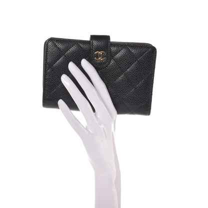 Chanel Caviar Quilted Zipped Pocket Wallet Black 2 of 9