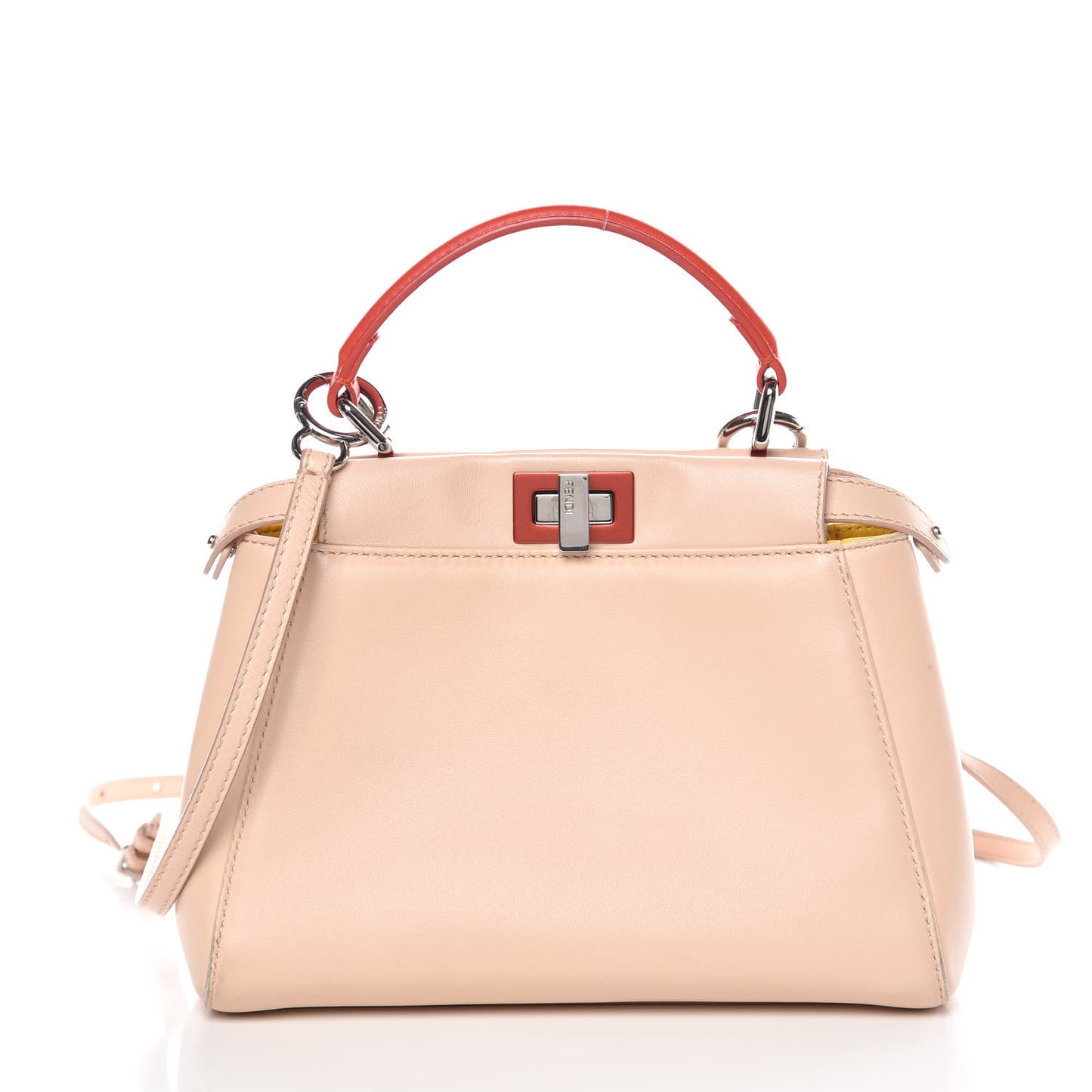 Nappa Colorblock Mini Peekaboo Iconic Satchel Plaster Sunflower Papavero