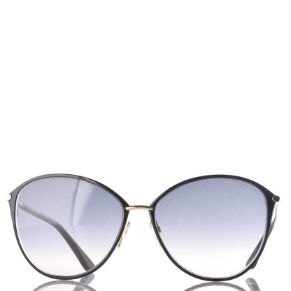 Tom Ford Penelope Vintage Round Sunglasses TF320 Black 2 of 7