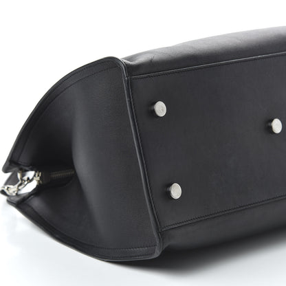 Saint Laurent Smooth Calfskin Small Monogram Cabas Black 6 of 9