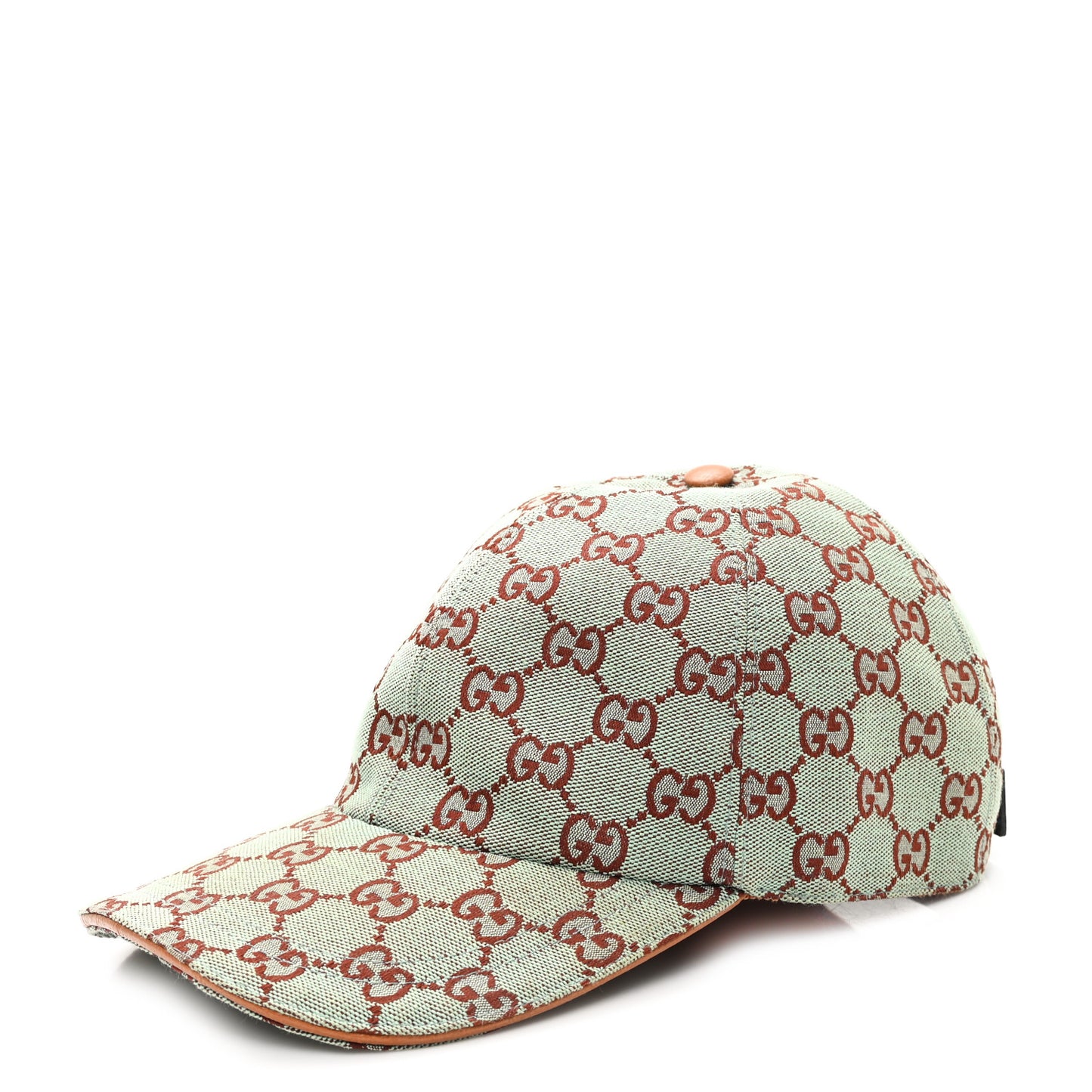 Monogram New GG Baseball Hat L Azure Harness Brown