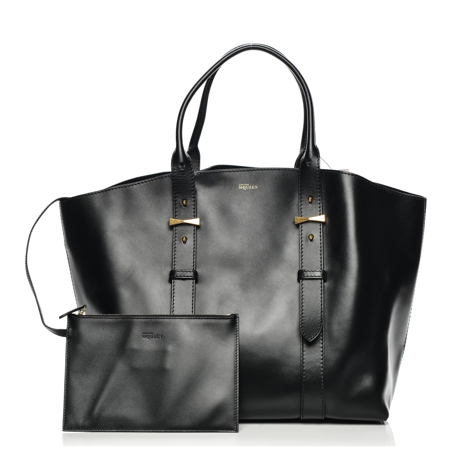 Alexander McQueen Soft Calfskin Medium Legend Tote Black 1 of 9