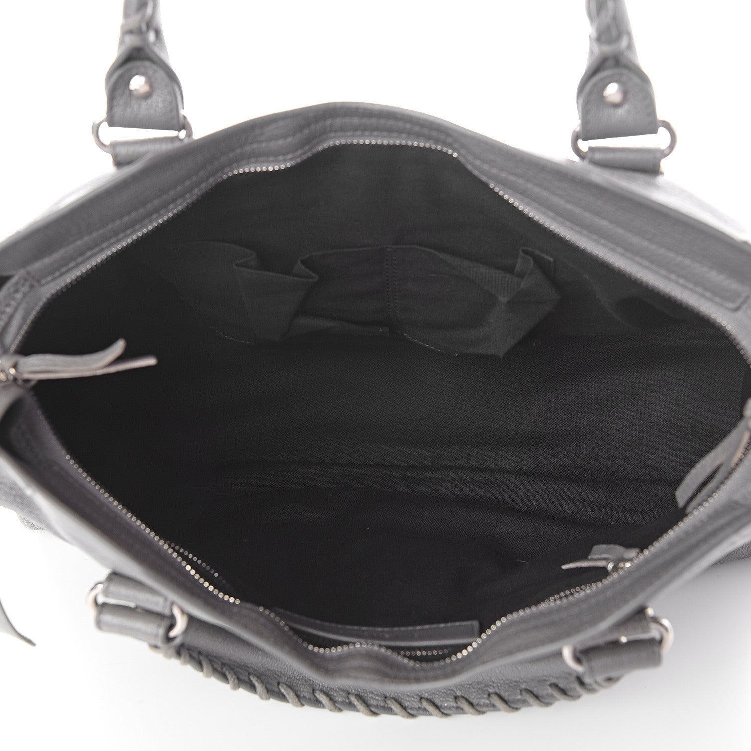 Balenciaga Chevre Silver Metallic Edge Hardware City Gris Acier 4 of 8