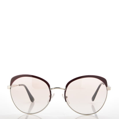 Prada Round Sunglasses SPR 54S Silver 2 of 8