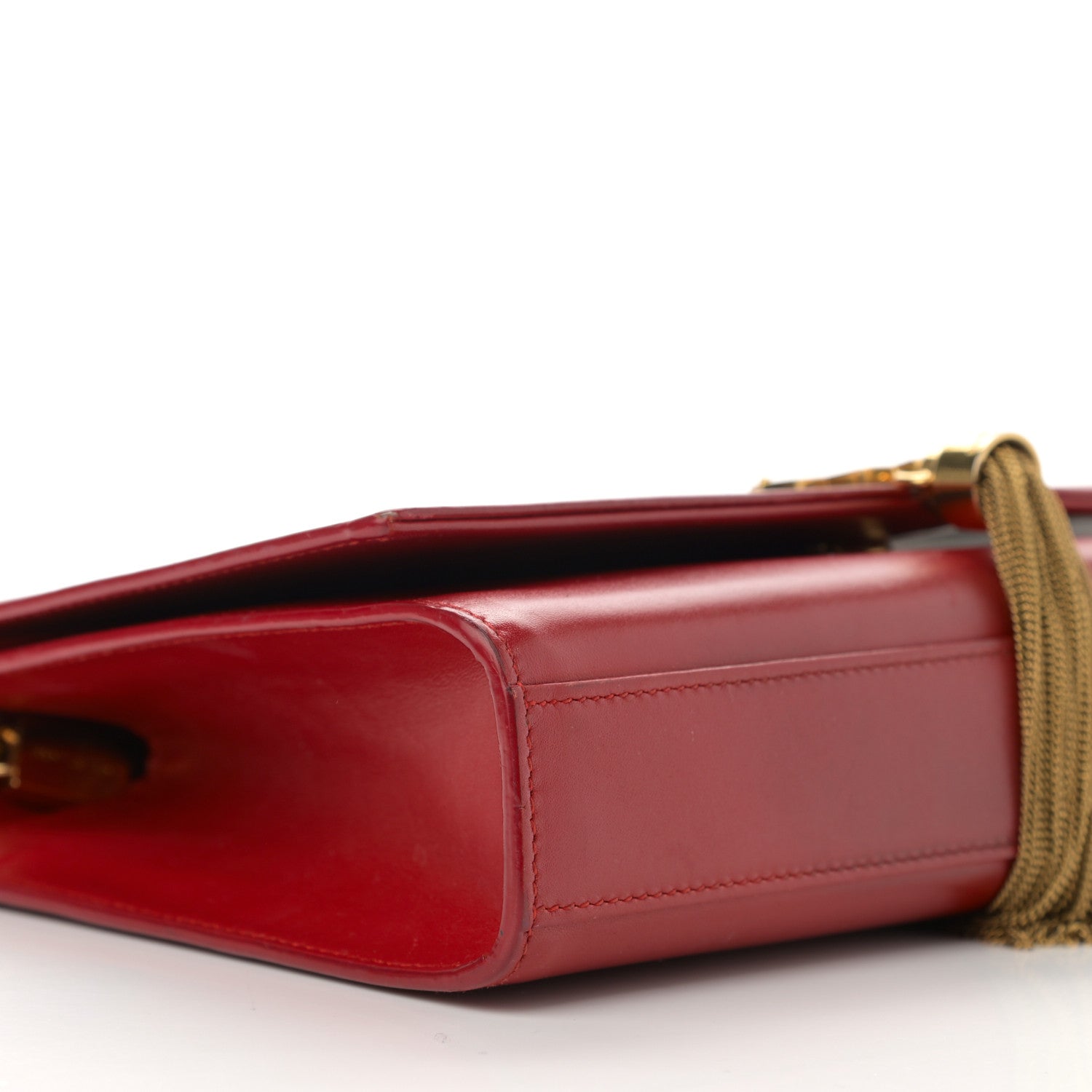 Saint Laurent Smooth Calfskin Medium Classic Monogram Kate Tassel Satchel New Lipstick 10 of 12