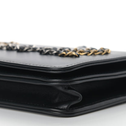 Chanel Calfskin Chain 20s Signe Wallet on Chain WOC Black 9 of 11