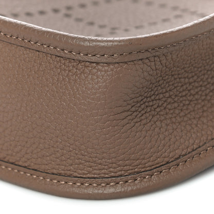 Hermes Taurillon Clemence Amazone Evelyne TPM Beige De Weimar Gris Etain 9 of 10