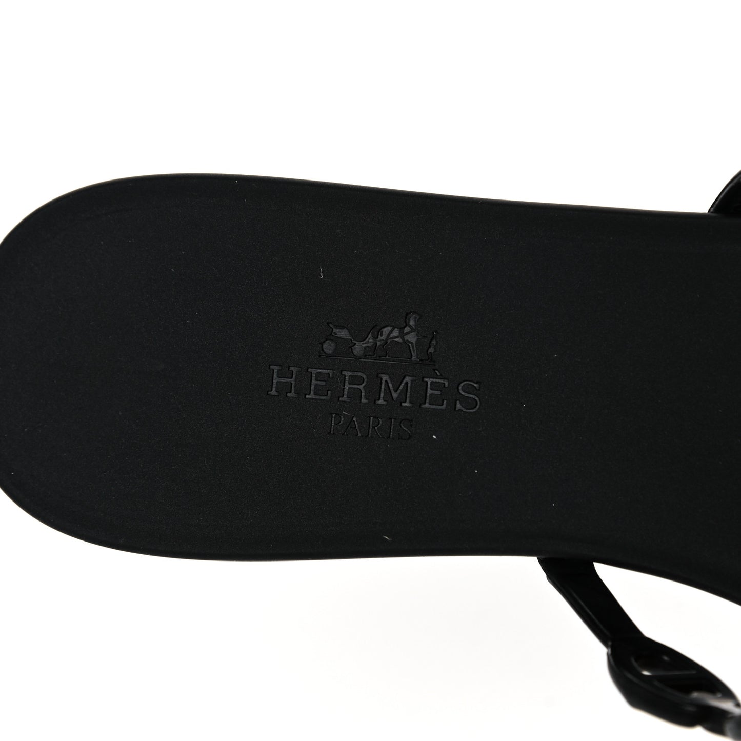 Rubber Chaine d'Ancre Rivage Sandals 35 Black