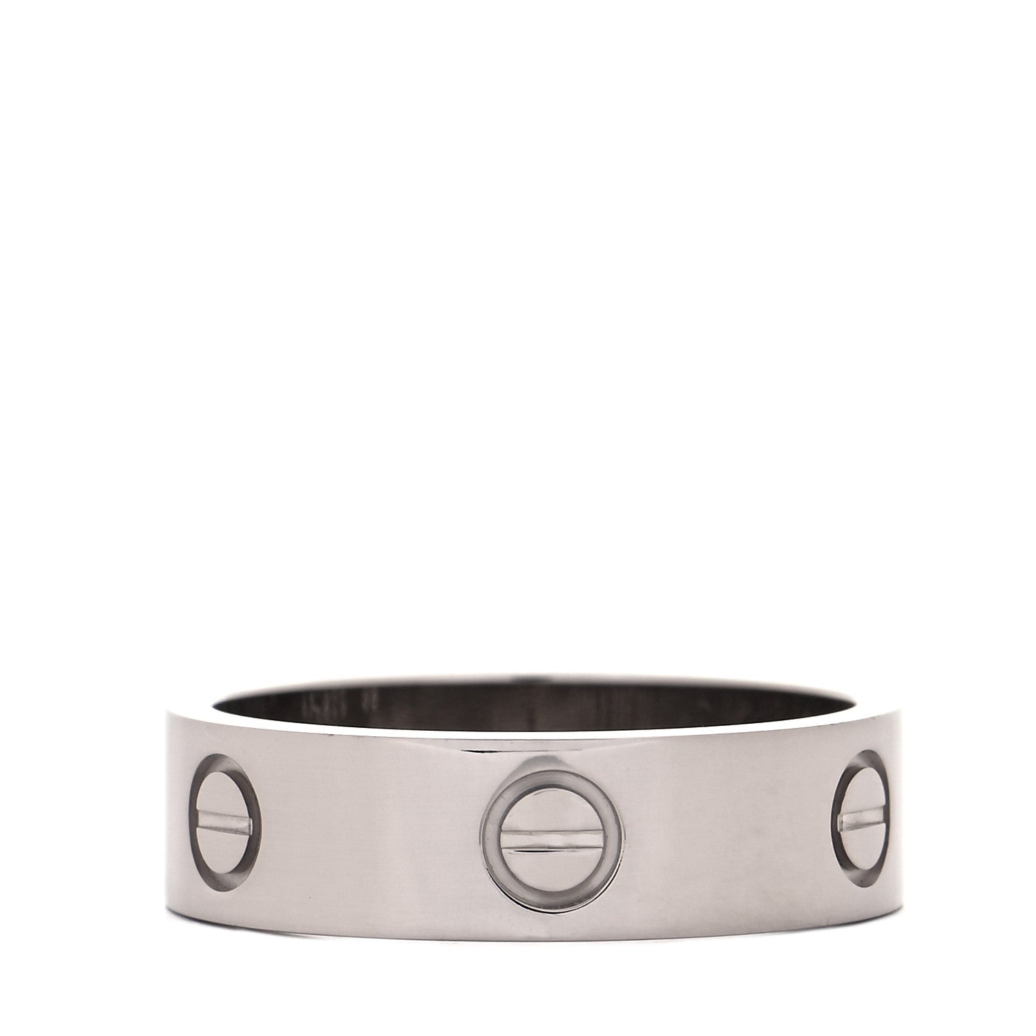 Cartier 18K White Gold 5.5mm LOVE Ring 59 8.75 1 of 5