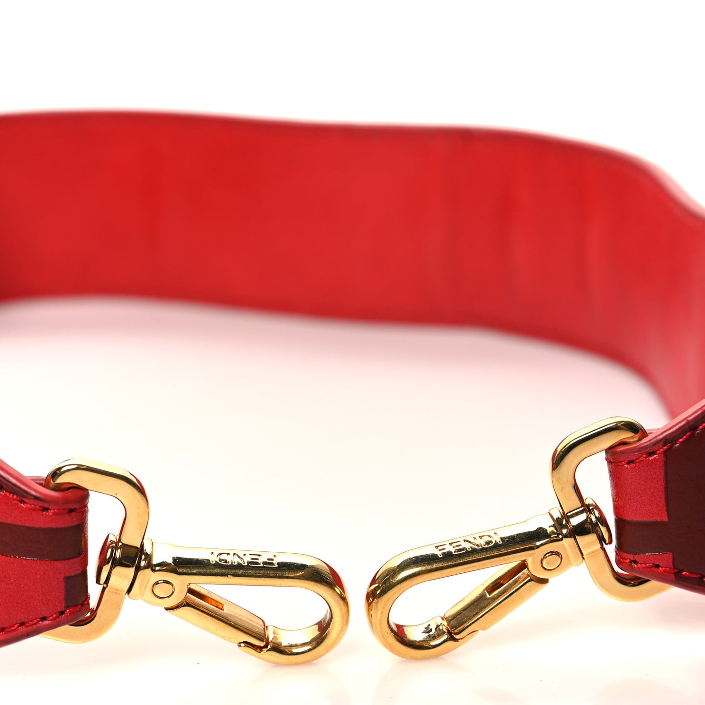 Vitello FF Embossed Strap You Red