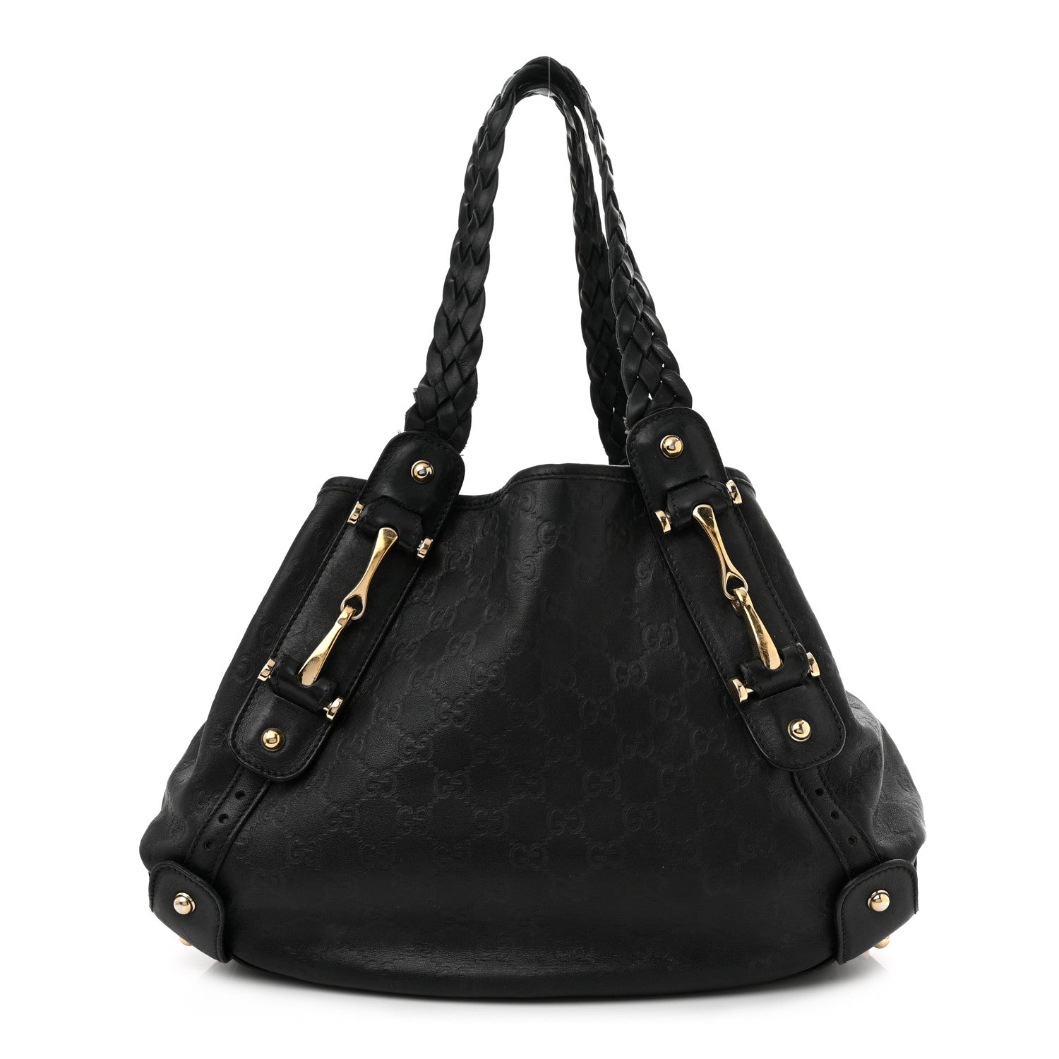 Gucci Guccissima Small Pelham Shoulder Bag Black 1 of 11