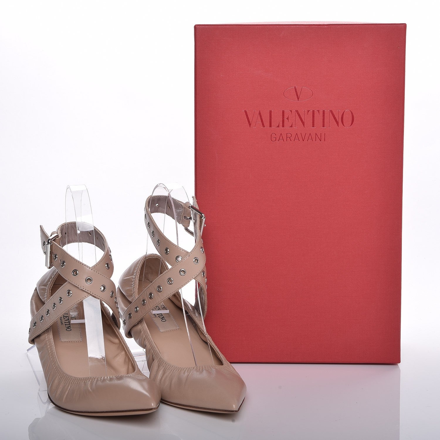 Valentino Garavani Nappa Love Latch Ballerina Flats 36 Poudre 8 of 8