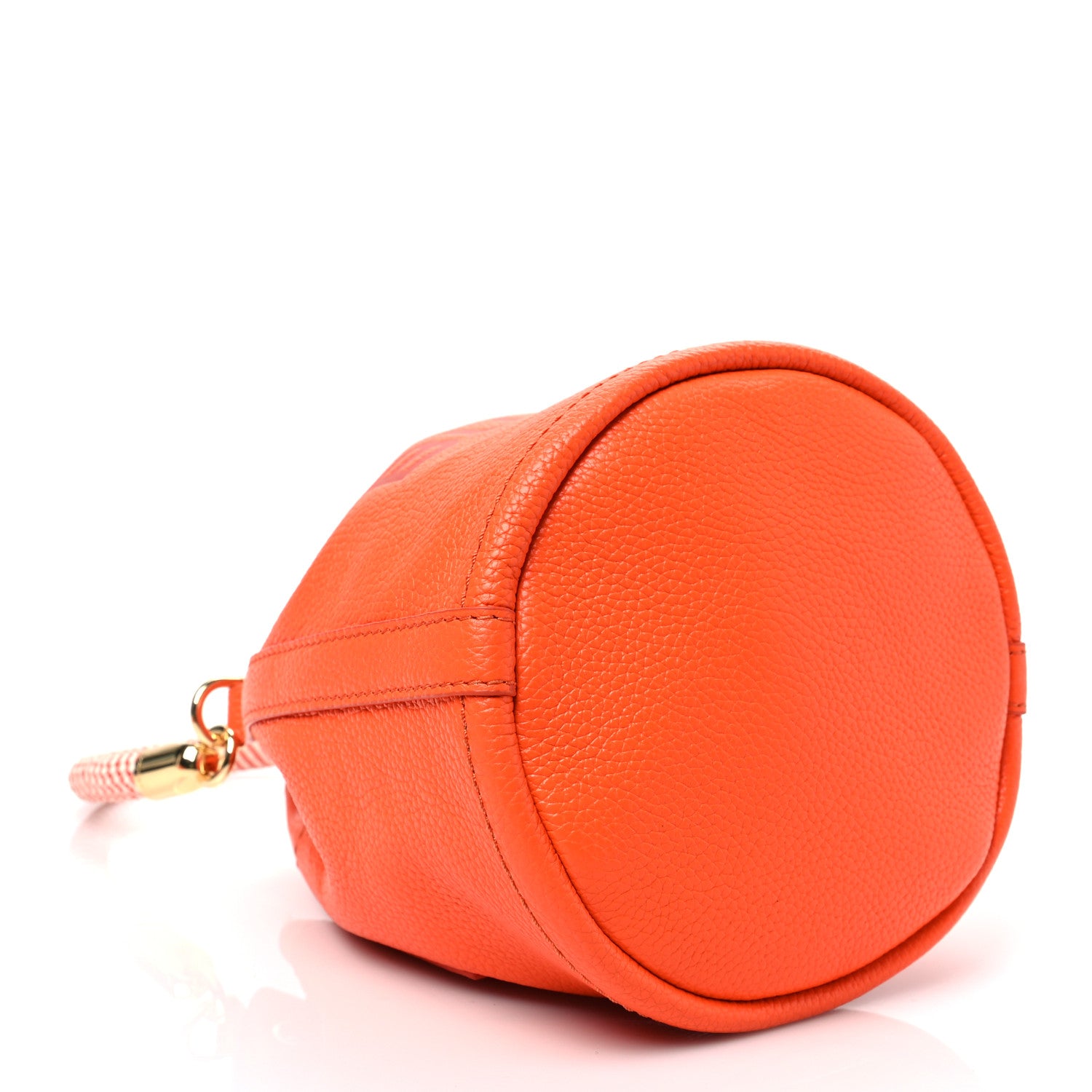 Marc Jacobs Grained Calfskin The Bucket Bag Orange 1220581