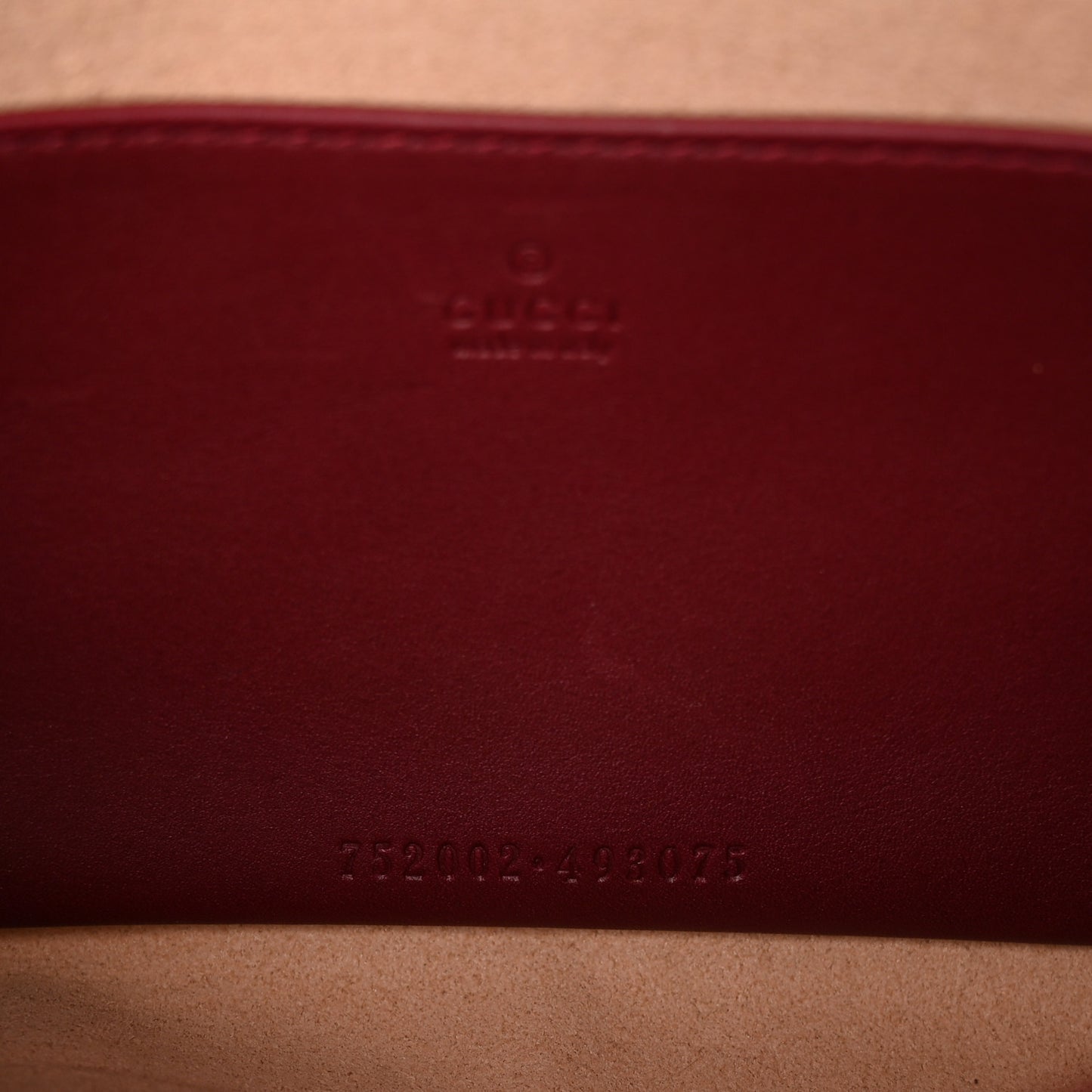 GG Supreme Monogram Azalea Calfskin Horsebit 1955 Mini Bag Beige Ebony Rosso Ancora