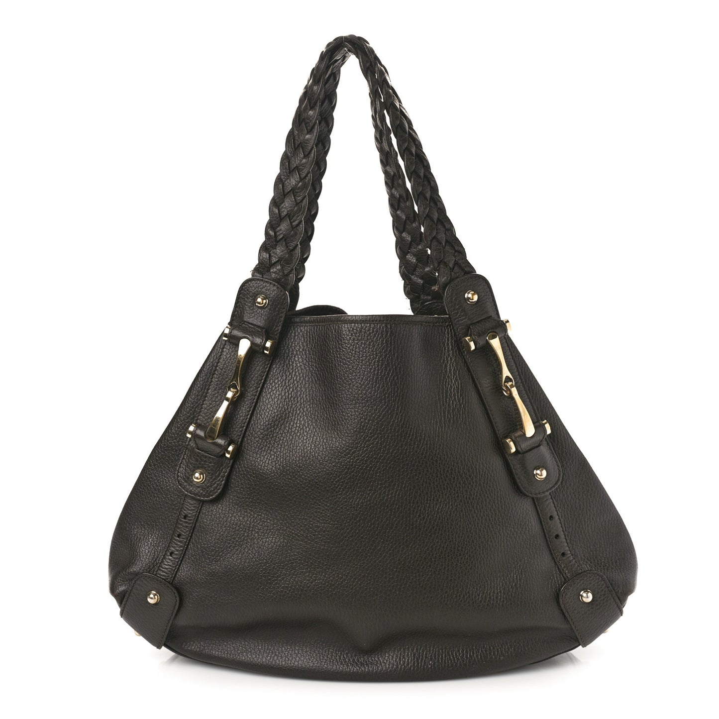 Calfskin Medium Pelham Shoulder Bag Dark Brown
