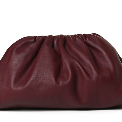 Bottega Veneta Smooth Butter Calf The Pouch Oversized Clutch Bordeaux 8 of 12