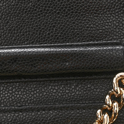 Chanel Caviar Quilted Boy Wallet On Chain WOC Black 13 of 13