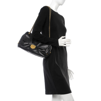 Prada Glace Calf Shoulder Bag Black 3 of 13