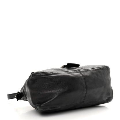 Fendi Calfskin Big Forever Mama Baguette Black 4 of 13