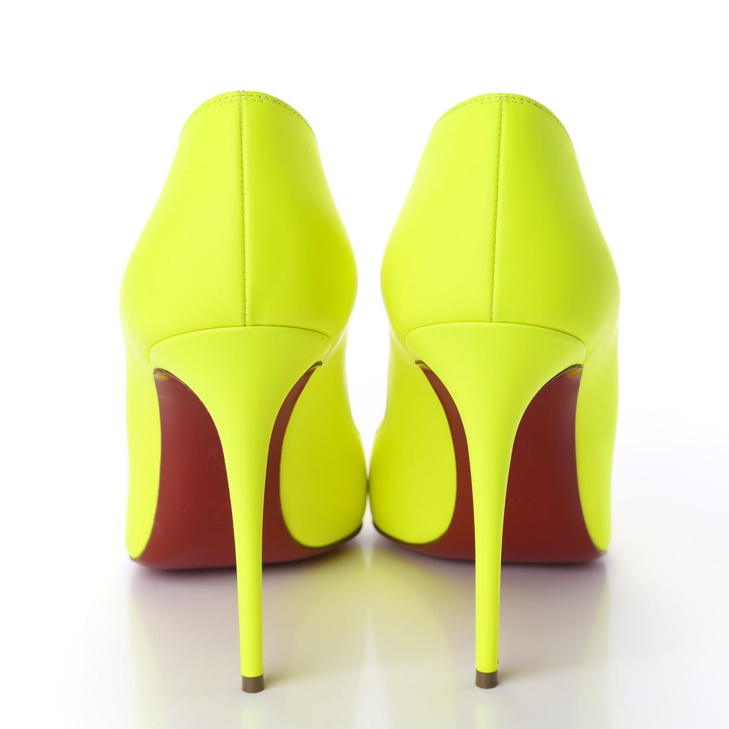 Calfskin Hot Chick 100 Pumps 38.5 Fluo
