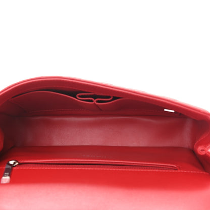 Chanel Lambskin Quilted Medium CC Filigree Flap Dark Red 5 of 10