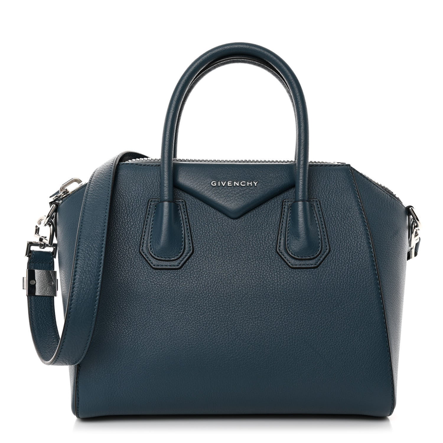 Givenchy Sugar Goatskin Small Antigona Oil Blue 1 of 9